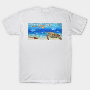Sea Turtle Under Water T-Shirt